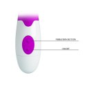 Wibrator z masażerem łechtaczki ruch główki 20cm Wibrator z masażerem łechtaczki ruch główki 20cm