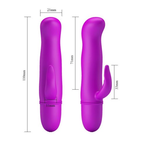 Dyskretny mały wibrator masażer łechtaczki 11cm Dyskretny mały wibrator masażer łechtaczki 11cm