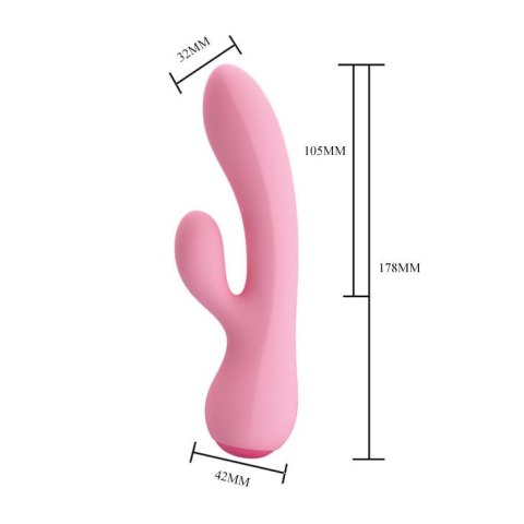 Elegancki silikonowy wibrator wielofunkcyjny 17cm Elegancki silikonowy wibrator wielofunkcyjny 17cm
