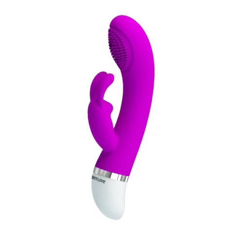 Wibrator do punktu g z masażerem łechtaczki 18cm Wibrator do punktu g z masażerem łechtaczki 18cm