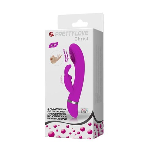 Wibrator do punktu g z masażerem łechtaczki 18cm Wibrator do punktu g z masażerem łechtaczki 18cm