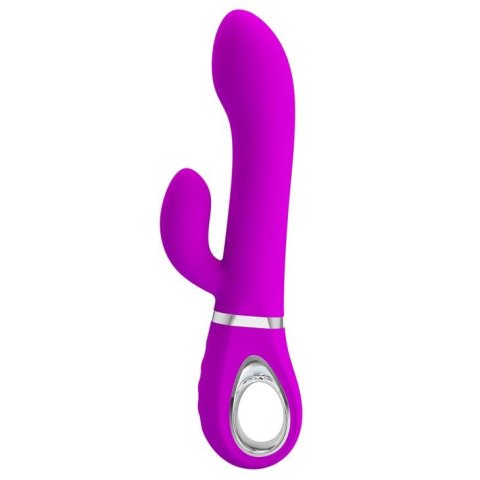 Wibrator z masażerem łechtaczki i rotacją 19cm usb Wibrator z masażerem łechtaczki i rotacją 19cm usb