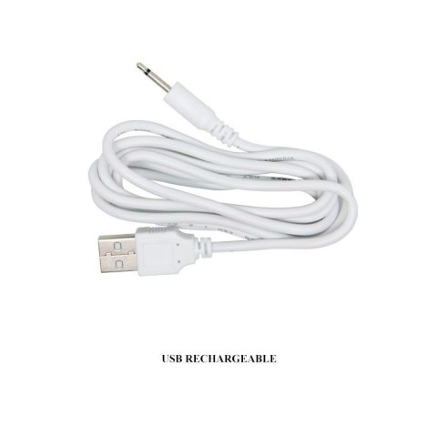 Wibrator z masażerem łechtaczki i rotacją 19cm usb Wibrator z masażerem łechtaczki i rotacją 19cm usb