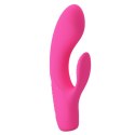 Wibrator z masażerem łechtaczki i wypustkami 15cm Wibrator z masażerem łechtaczki i wypustkami 15cm