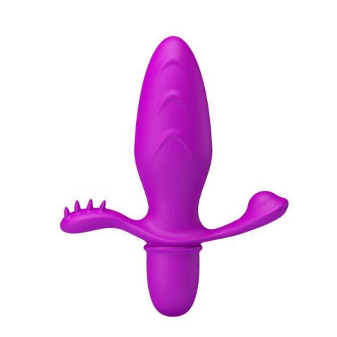 Wibrujący korek analny z wypustkami 10trybów 13cm Wibrujący korek analny z wypustkami 10trybów 13cm
