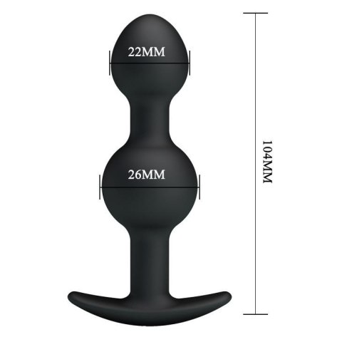 Zatyczka analna poruszająca się z kulkami sex 10cm Zatyczka analna poruszająca się z kulkami sex 10cm