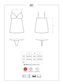 Erotyczna koszulka komplet stringi obsessive l/xl Erotyczna koszulka komplet stringi obsessive l/xl