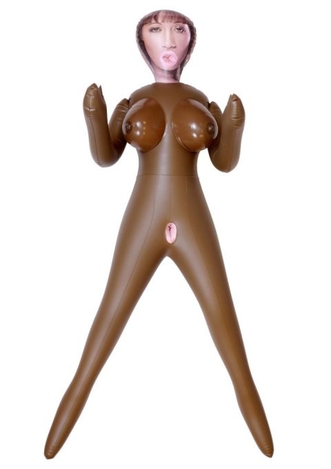 Lalka miłości dmuchana sex lala czarna 3 dziury Lalka miłości dmuchana sex lala czarna 3 dziury