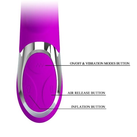 Pompowany wibrator wielofunkcyjny 23cm 7trybów usb Pompowany wibrator wielofunkcyjny 23cm 7trybów usb
