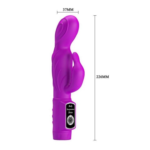Wibrator króliczek z masażerem łechtaczki sex 22cm Wibrator króliczek z masażerem łechtaczki sex 22cm