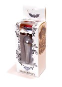 Długi stalowy korek plug analny z kryształem 2,7cm