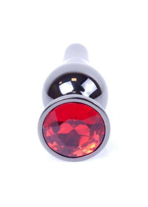 Długi stalowy korek plug analny z kryształem 2,7cm Długi stalowy korek plug analny z kryształem 2,7cm