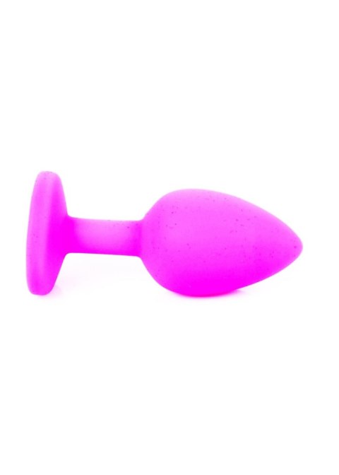 Korek analny z kamieniem plug ozdobny silikon 7cm Korek analny z kamieniem plug ozdobny silikon 7cm