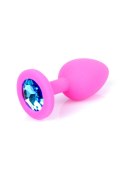 Korek analny z kamieniem plug ozdobny silikon 7cm Korek analny z kamieniem plug ozdobny silikon 7cm