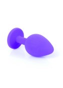 Mały korek analny kryształ ozdobny silikonowy 8cm Mały korek analny kryształ ozdobny silikonowy 8cm