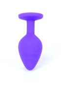 Mały korek analny kryształ ozdobny silikonowy 8cm Mały korek analny kryształ ozdobny silikonowy 8cm