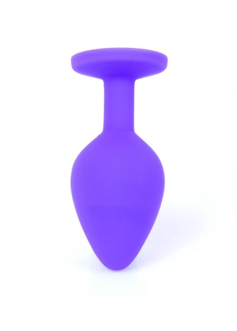 Mały korek analny kryształ ozdobny silikonowy 8cm Mały korek analny kryształ ozdobny silikonowy 8cm