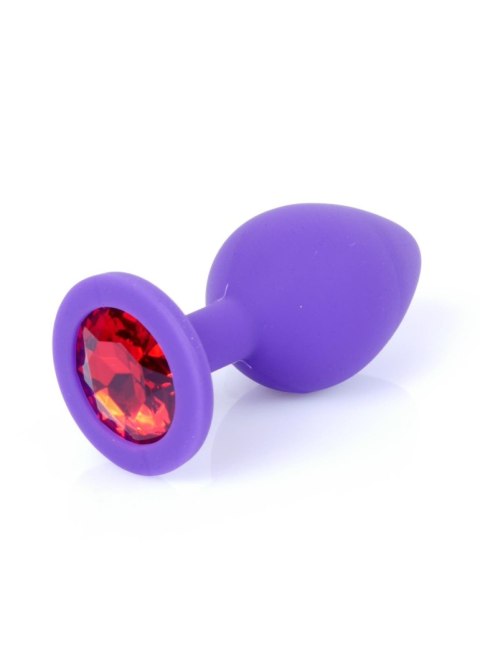 Mały korek analny kryształ ozdobny silikonowy 8cm Mały korek analny kryształ ozdobny silikonowy 8cm