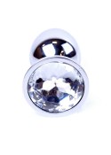 Metalowy korek analny stalowy plug kryształ 7cm Metalowy korek analny stalowy plug kryształ 7cm