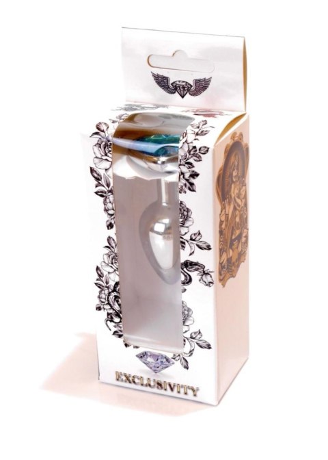 Metalowy plug analny korek do odbytu z sercem 7cm Metalowy plug analny korek do odbytu z sercem 7cm