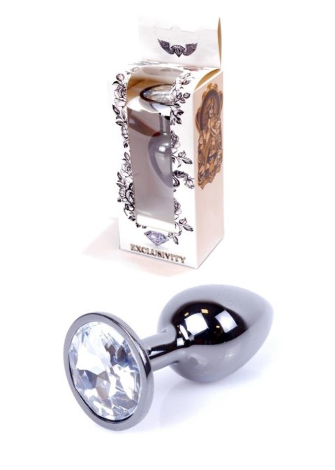 Sex plug korek analny stalowy z kryształem 2,7cm Sex plug korek analny stalowy z kryształem 2,7cm