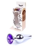 Stalowy korek analny plug do anusa kryształek 9cm Stalowy korek analny plug do anusa kryształek 9cm