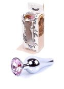 Stalowy korek analny wąski plug metal diament 9cm Stalowy korek analny wąski plug metal diament 9cm