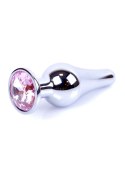 Stalowy korek analny wąski plug metal diament 9cm Stalowy korek analny wąski plug metal diament 9cm