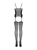 Bodystocking jak gorset otwarty krok g314 s/m/l