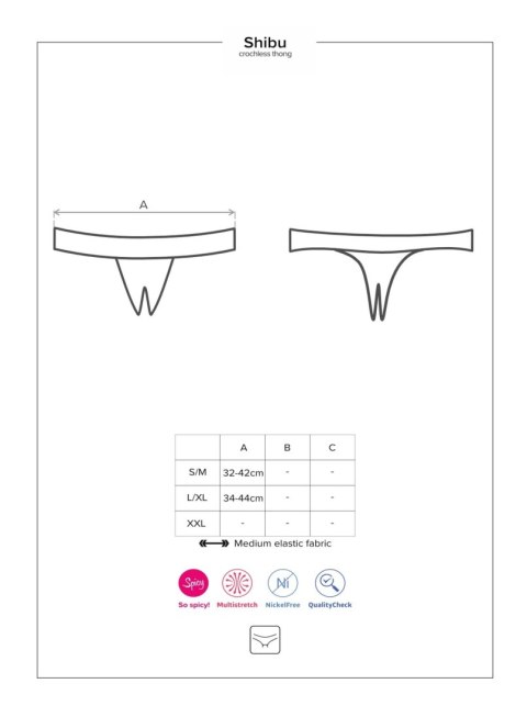 Erotyczne stringi rozcięte w kroku obsessive l/xl Erotyczne stringi rozcięte w kroku obsessive l/xl