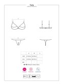 Komplet otwarte stringi stanik obsessive tulia s/m