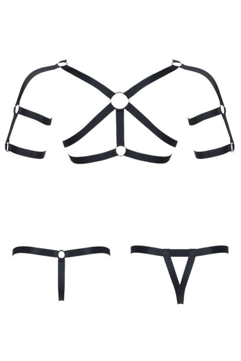Męski komplet z gumy: t-shirt z ozdobami z tyłu i przodu, 2 pack stringi xxl/xxxl Męski komplet z gumy: t-shirt z ozdobami z tyłu i przodu, 2 pack stringi xxl/xxxl