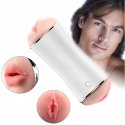 Wibrujący podwójny masturbator dwa wejścia dźwięk Wibrujący podwójny masturbator dwa wejścia dźwięk