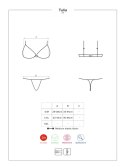 Zmysłowy sex komplet stanik figi obsessive l/xl Zmysłowy sex komplet stanik figi obsessive l/xl