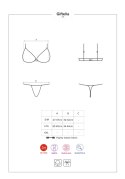 Czerwony komplet biustonosz stringi giftella s/m Czerwony komplet biustonosz stringi giftella s/m