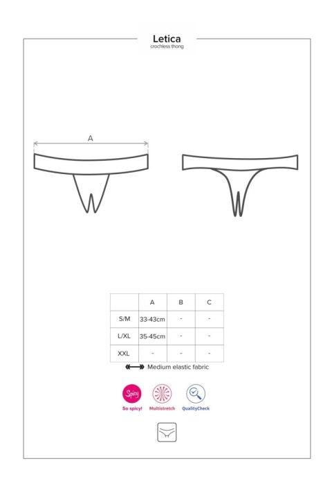 Wycięte erotyczne stringi otwarte obsessive l/xl Wycięte erotyczne stringi otwarte obsessive l/xl
