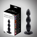 Zatyczka analna kulki koraliki z przyssawką 13cm Zatyczka analna kulki koraliki z przyssawką 13cm