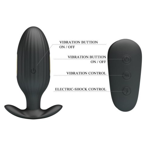 Elektrostymulacja korek plug analny wibrujący 9cm Elektrostymulacja korek plug analny wibrujący 9cm
