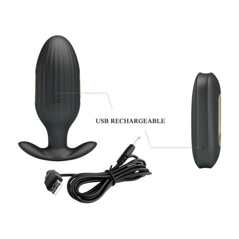 Elektrostymulacja korek plug analny wibrujący 9cm Elektrostymulacja korek plug analny wibrujący 9cm