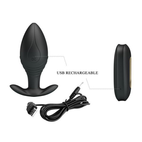 Plug analny silikonowy zdalne sterowanie ładowany Plug analny silikonowy zdalne sterowanie ładowany