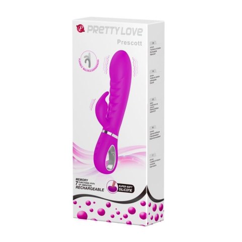 Wibrator królik z masażerem łechtaczki 7tryb 20cm Wibrator królik z masażerem łechtaczki 7tryb 20cm