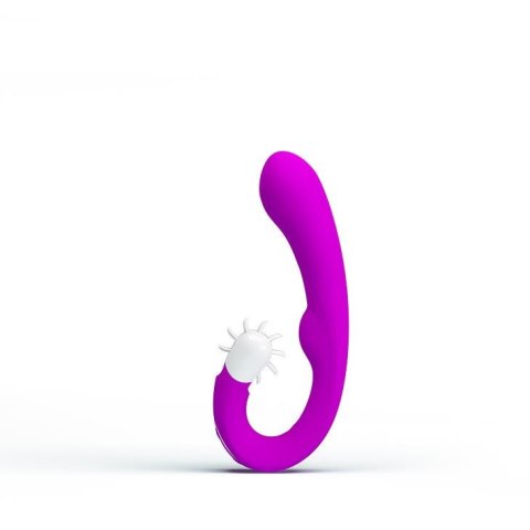 Wibrator z masażerem łechtaczki obroty 19cm 7tryb Wibrator z masażerem łechtaczki obroty 19cm 7tryb