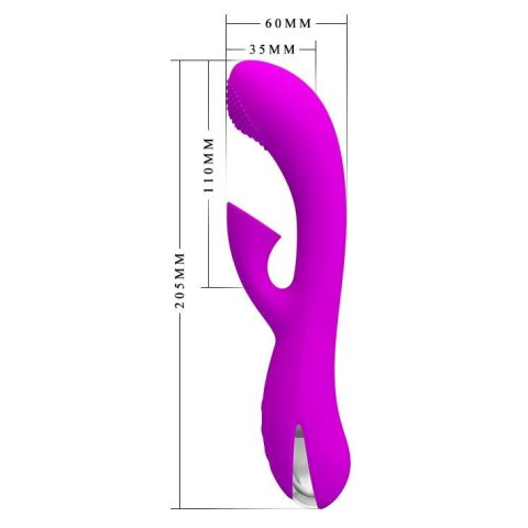 Wibrator z masażerem powietrznym łechtaczki 20cm Wibrator z masażerem powietrznym łechtaczki 20cm