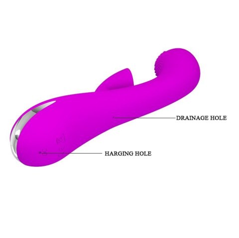Wibrator z masażerem powietrznym łechtaczki 20cm Wibrator z masażerem powietrznym łechtaczki 20cm