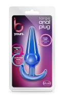 B YOURS LARGE ANAL PLUG BLUE B YOURS LARGE ANAL PLUG BLUE
