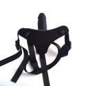 Czarne majtki strap-on z silikonowym dildo 10 cm Czarne majtki strap-on z silikonowym dildo 10 cm