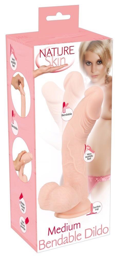 Dildo wyginane realistyczny penis członek sex 24cm Dildo wyginane realistyczny penis członek sex 24cm