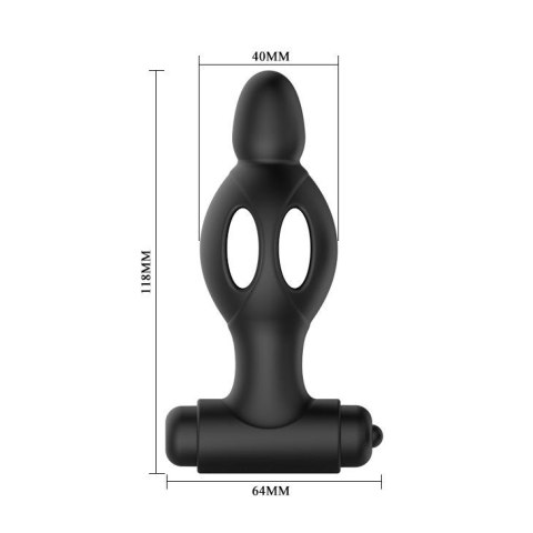 Mocny wibrujący korek analny 10 trybów 11cm sex Mocny wibrujący korek analny 10 trybów 11cm sex