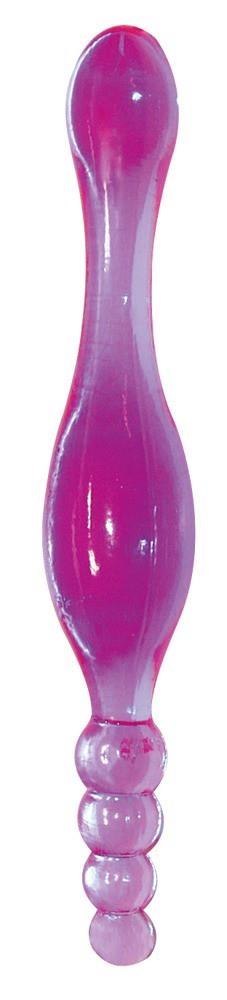 Sonda dwustronna waginalna analna dildo kulki 20cm Sonda dwustronna waginalna analna dildo kulki 20cm