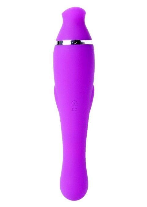 Wibrator masażer łechtaczki 2w1 ssanie 20cm 12tryb Wibrator masażer łechtaczki 2w1 ssanie 20cm 12tryb